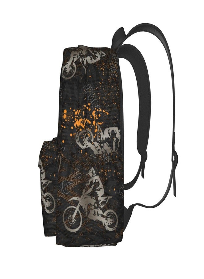 AIMASTZ Motorcycle Casual Daypack Laptop Bag School Bookbag Travel Backpack For Kids Teen Boy Girl - Image 3